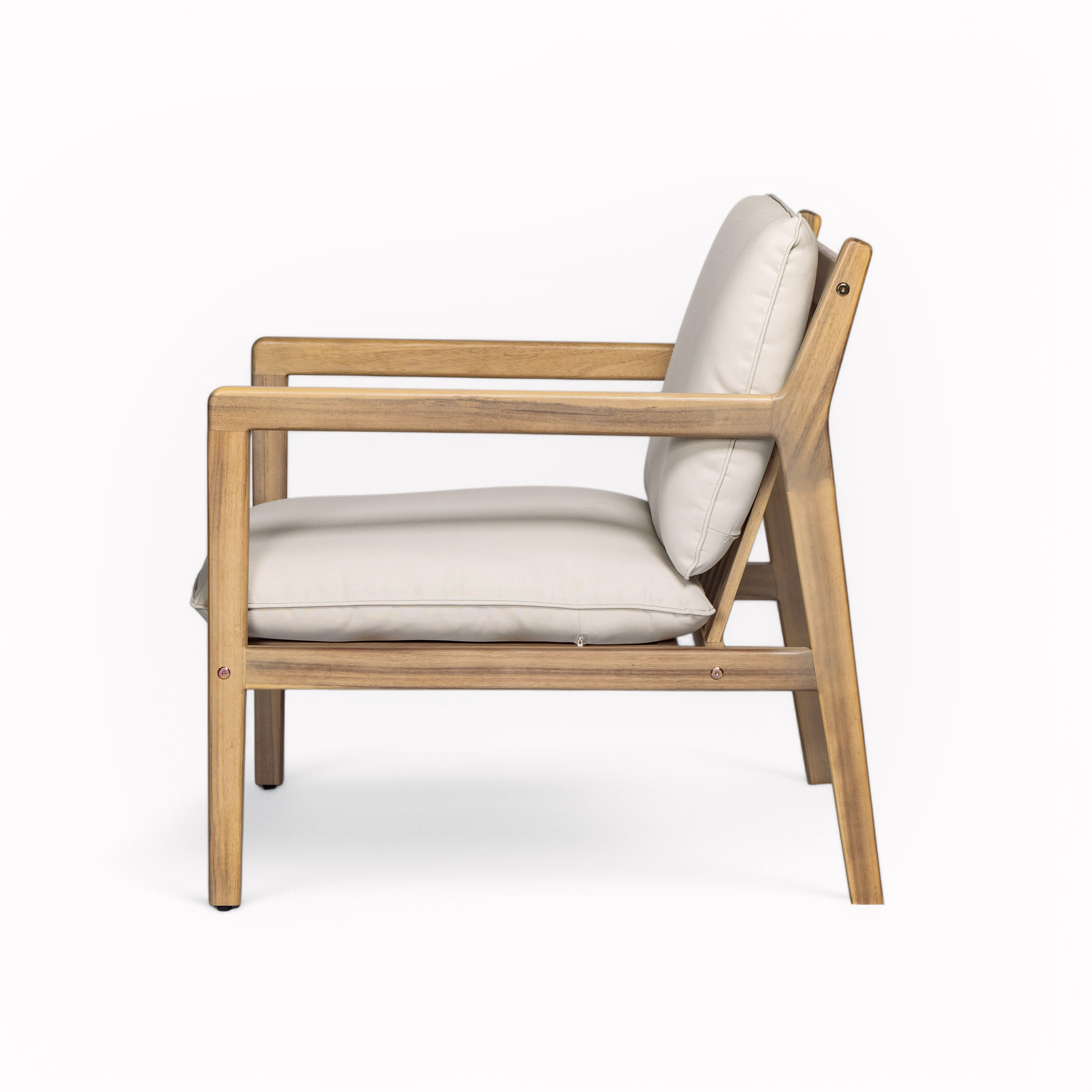 Acacia Wood Armchair Patio Set