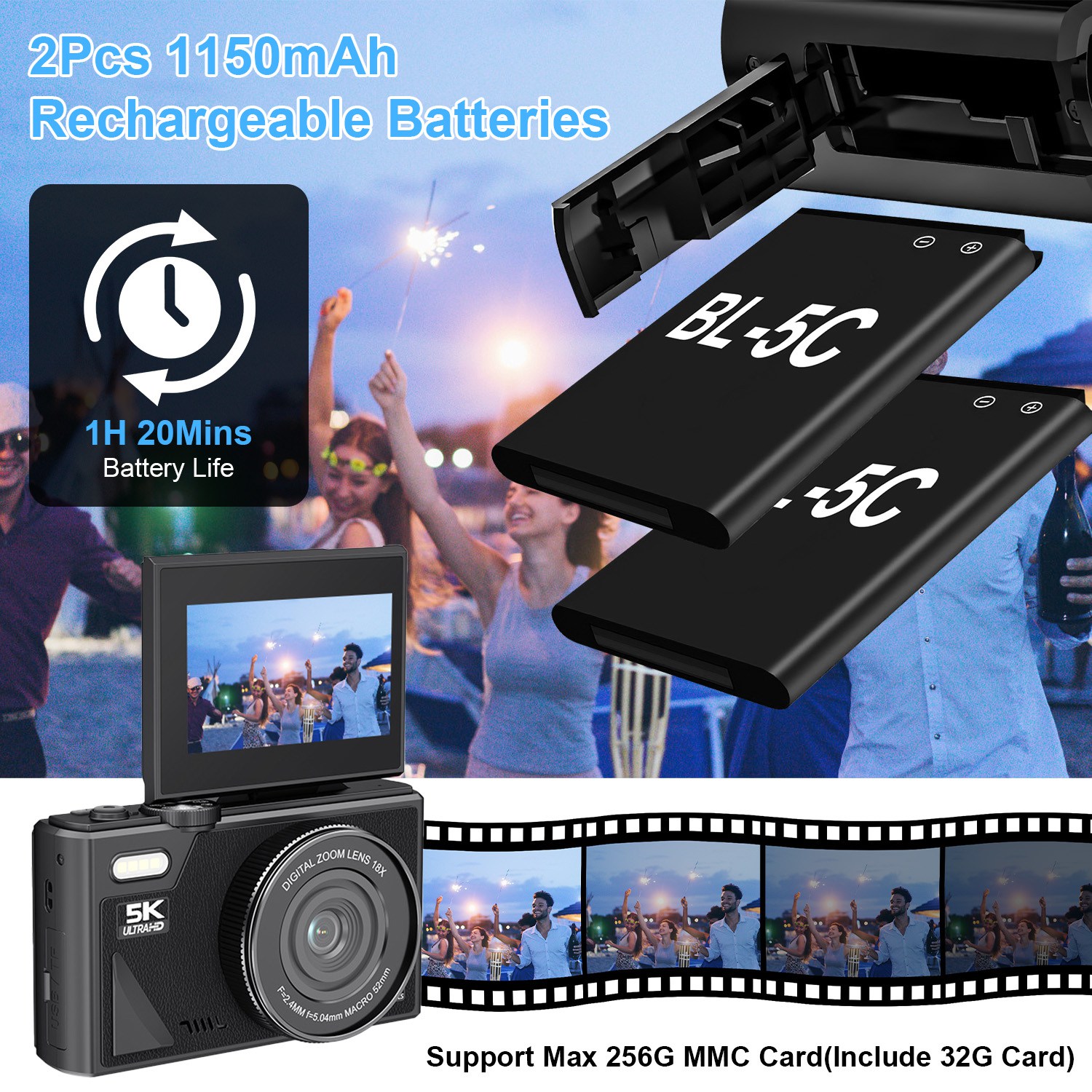 Digital Camera 5K WiFi