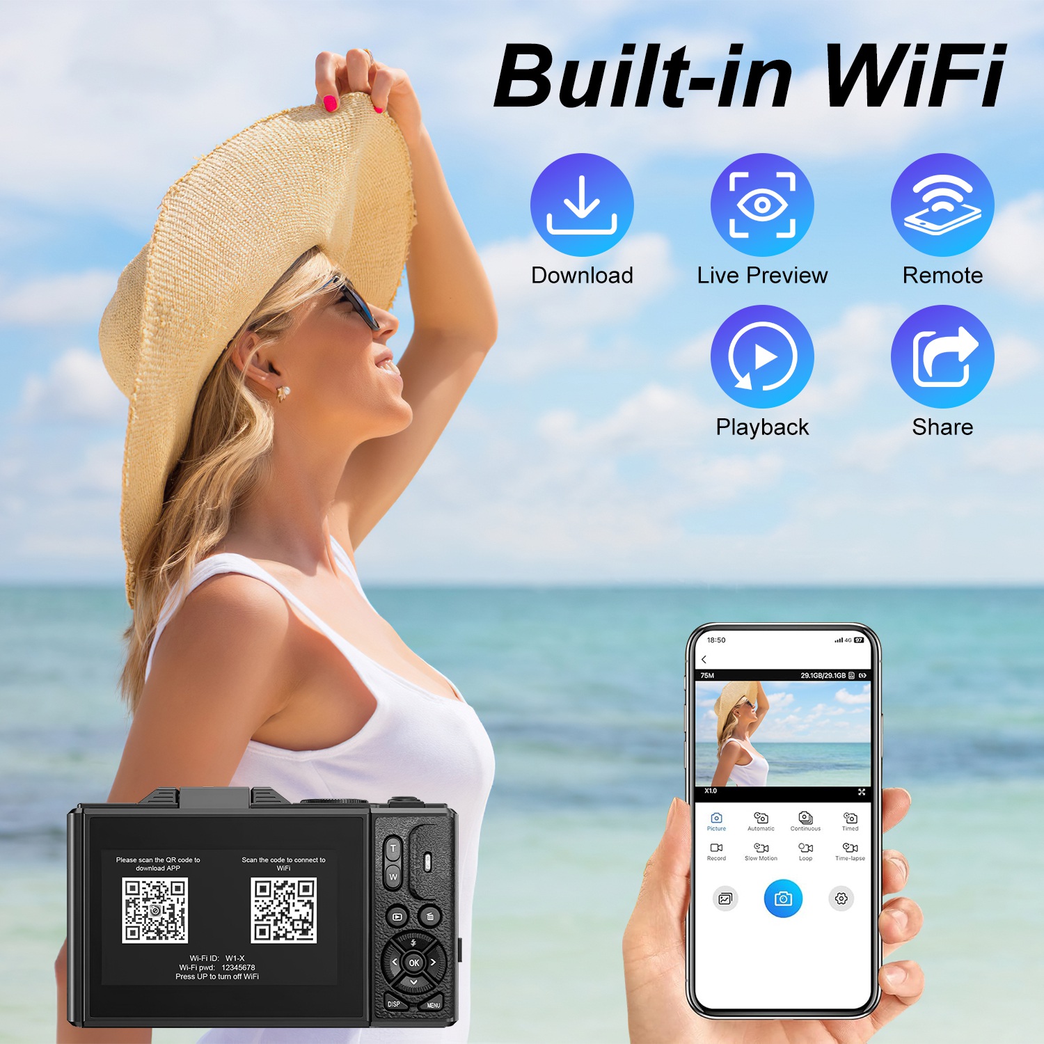 Digital Camera 5K WiFi
