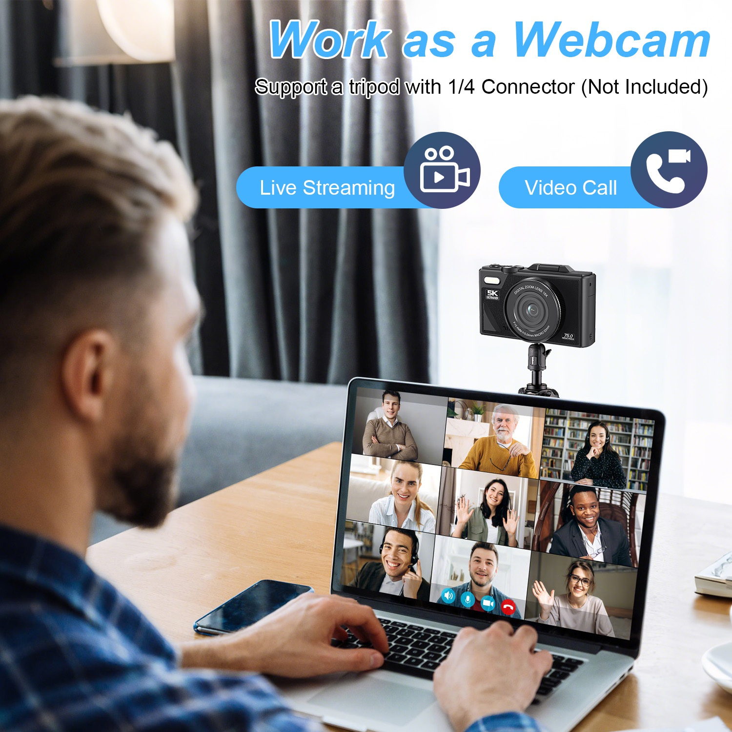 Digital Camera 5K WiFi