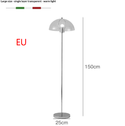 Influencer style Bauhaus inspired Mushroom Floor Lamp
