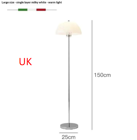 Influencer style Bauhaus inspired Mushroom Floor Lamp