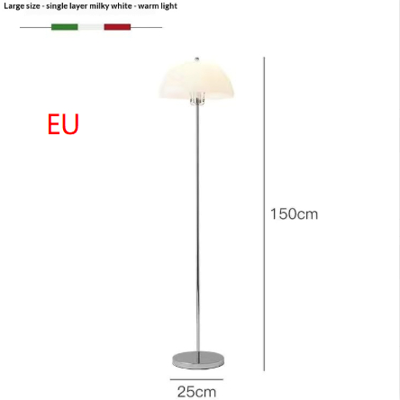 Influencer style Bauhaus inspired Mushroom Floor Lamp