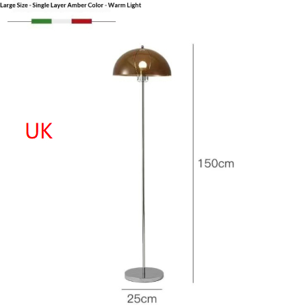 Influencer style Bauhaus inspired Mushroom Floor Lamp