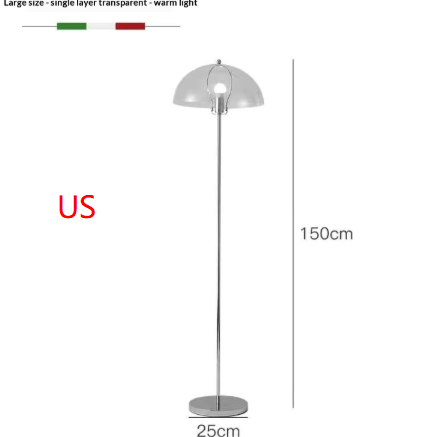 Influencer style Bauhaus inspired Mushroom Floor Lamp
