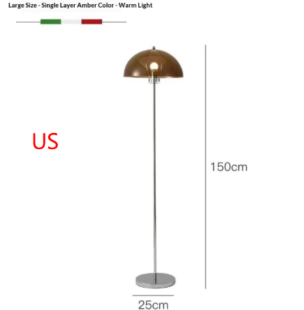 Influencer style Bauhaus inspired Mushroom Floor Lamp