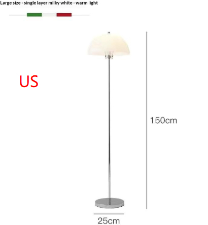 Influencer style Bauhaus inspired Mushroom Floor Lamp