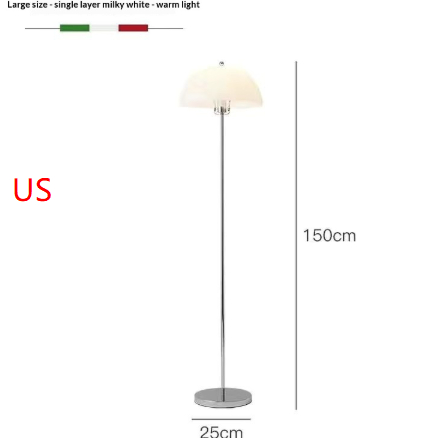 Influencer style Bauhaus inspired Mushroom Floor Lamp