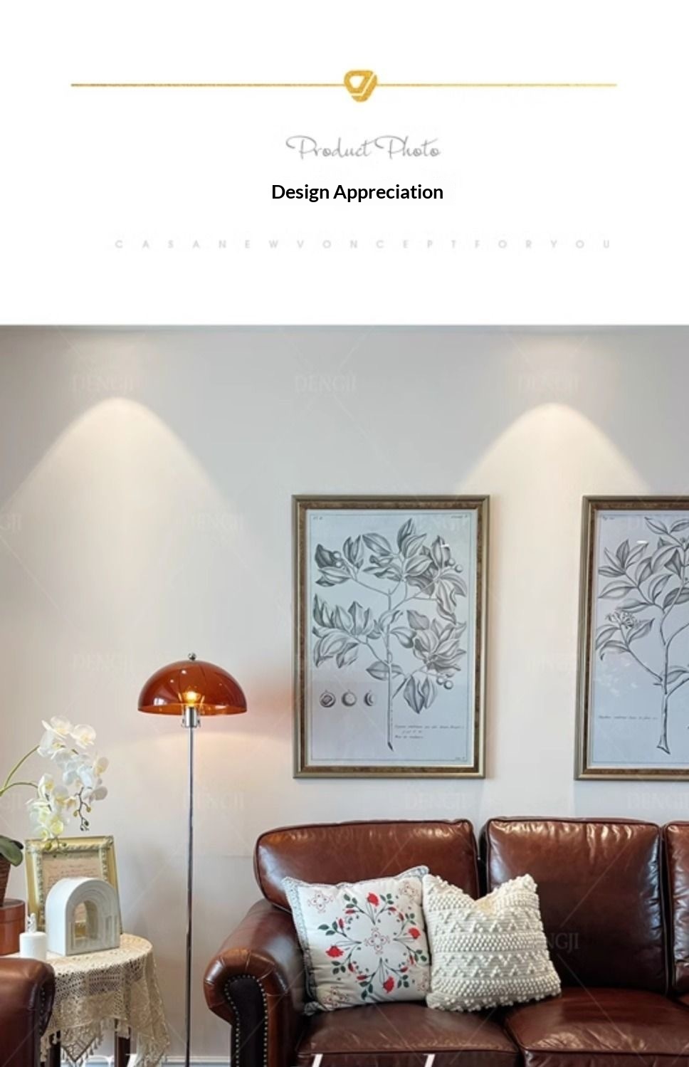 Influencer style Bauhaus inspired Mushroom Floor Lamp