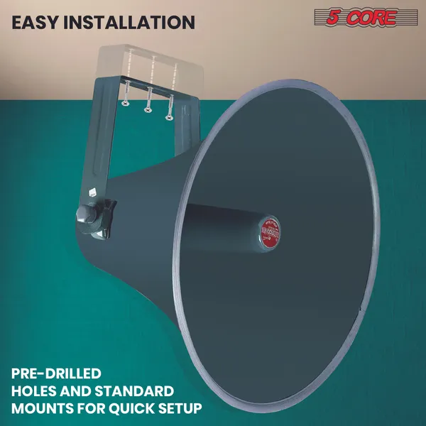 PA Horn Speaker, 600W Weatherproof