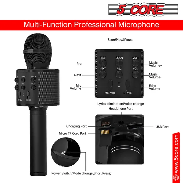Wireless Karaoke Mic With Speaker