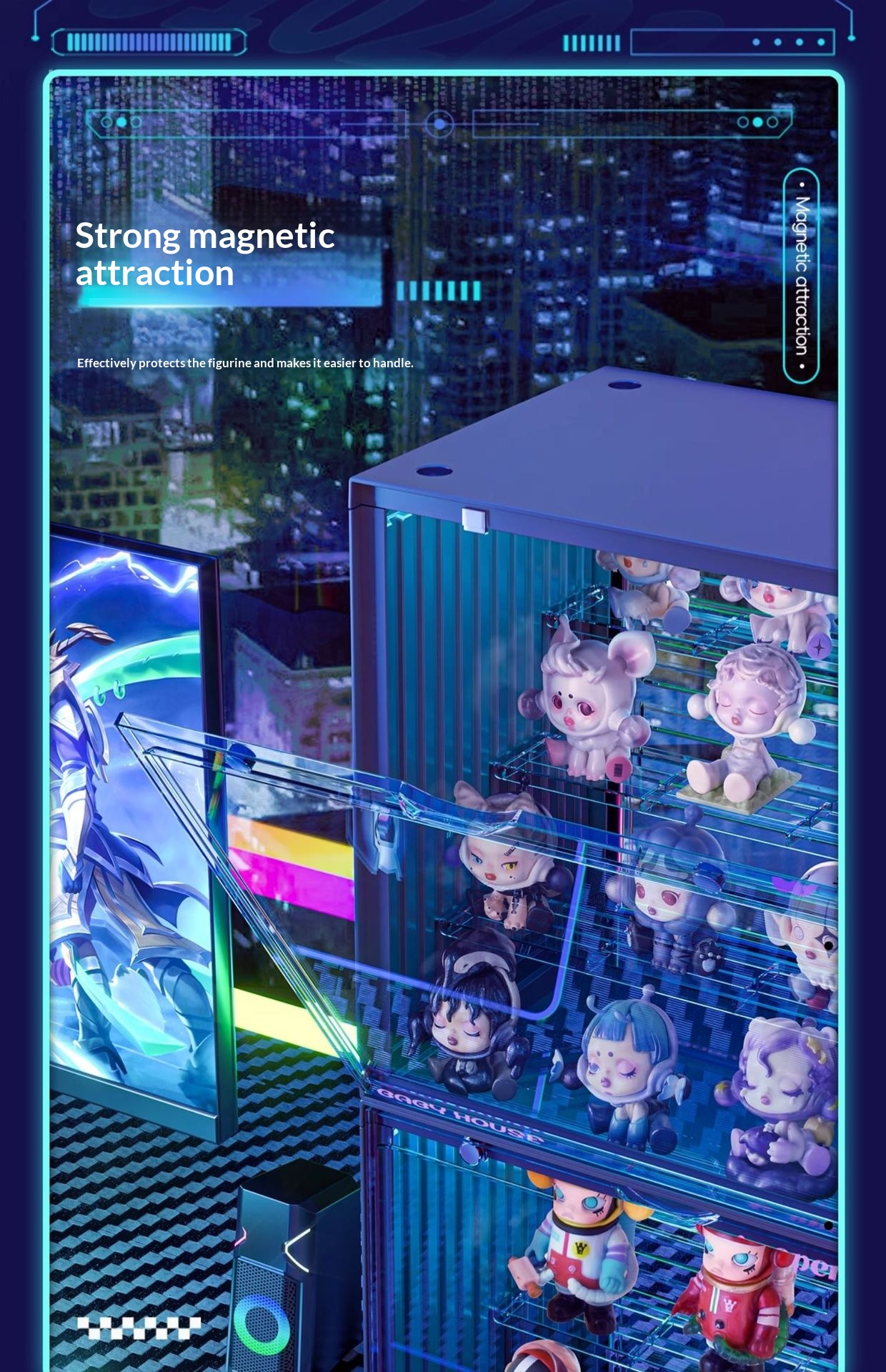 Acrylic Storage Display Rack