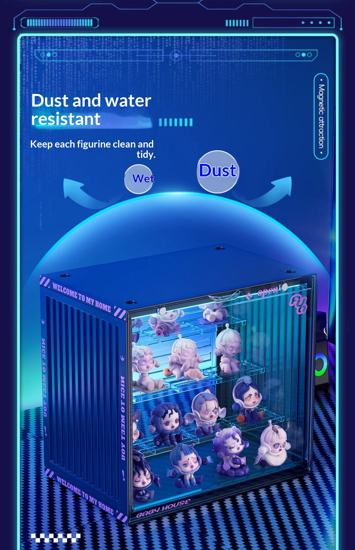 Acrylic Storage Display Rack