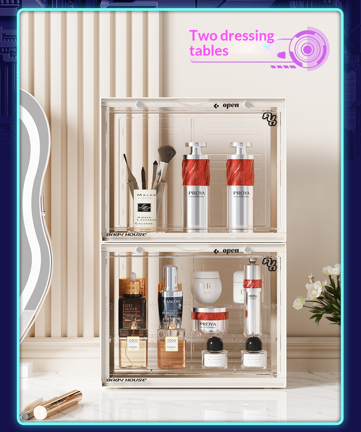 Acrylic Storage Display Rack