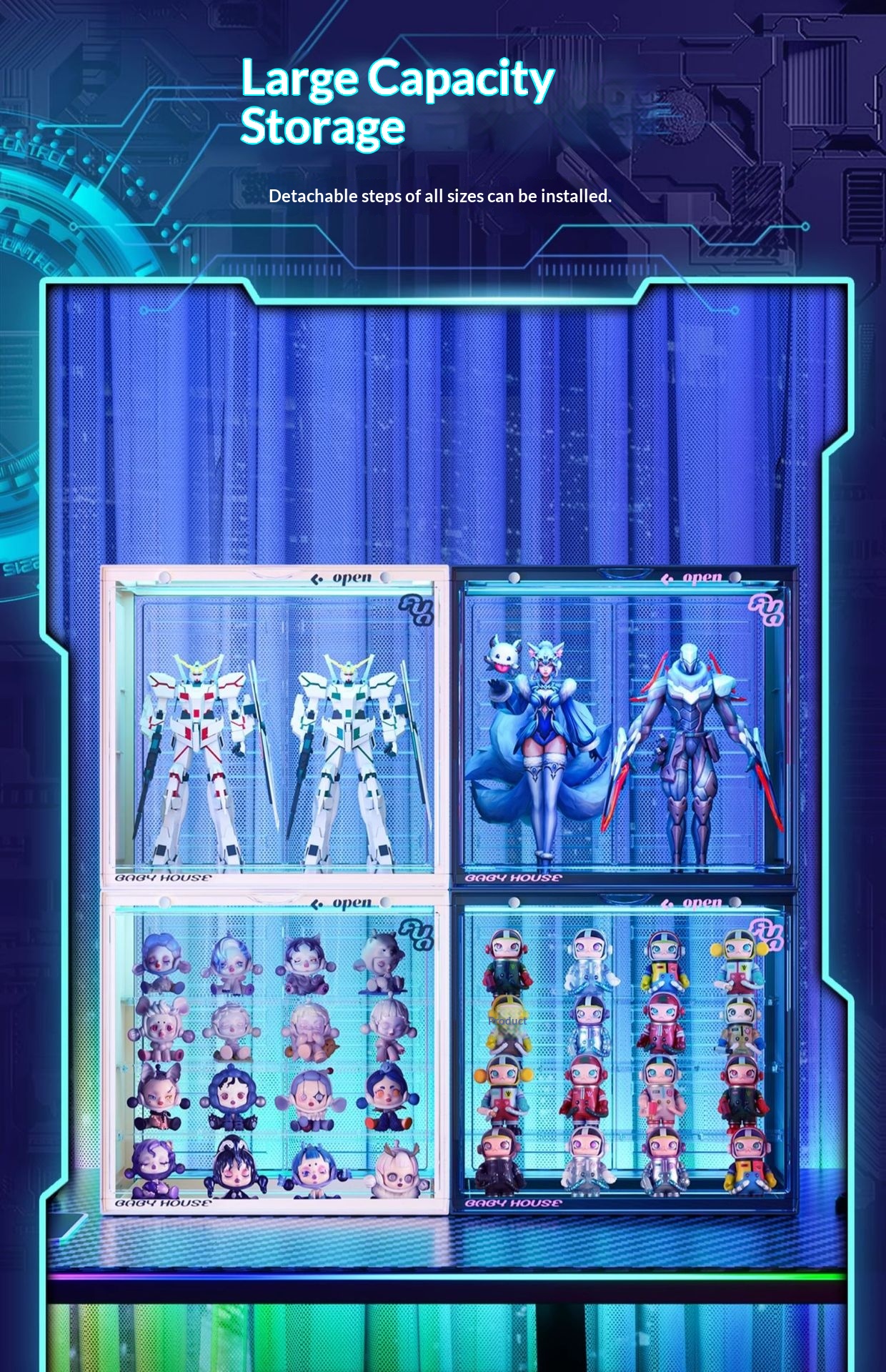 Acrylic Storage Display Rack