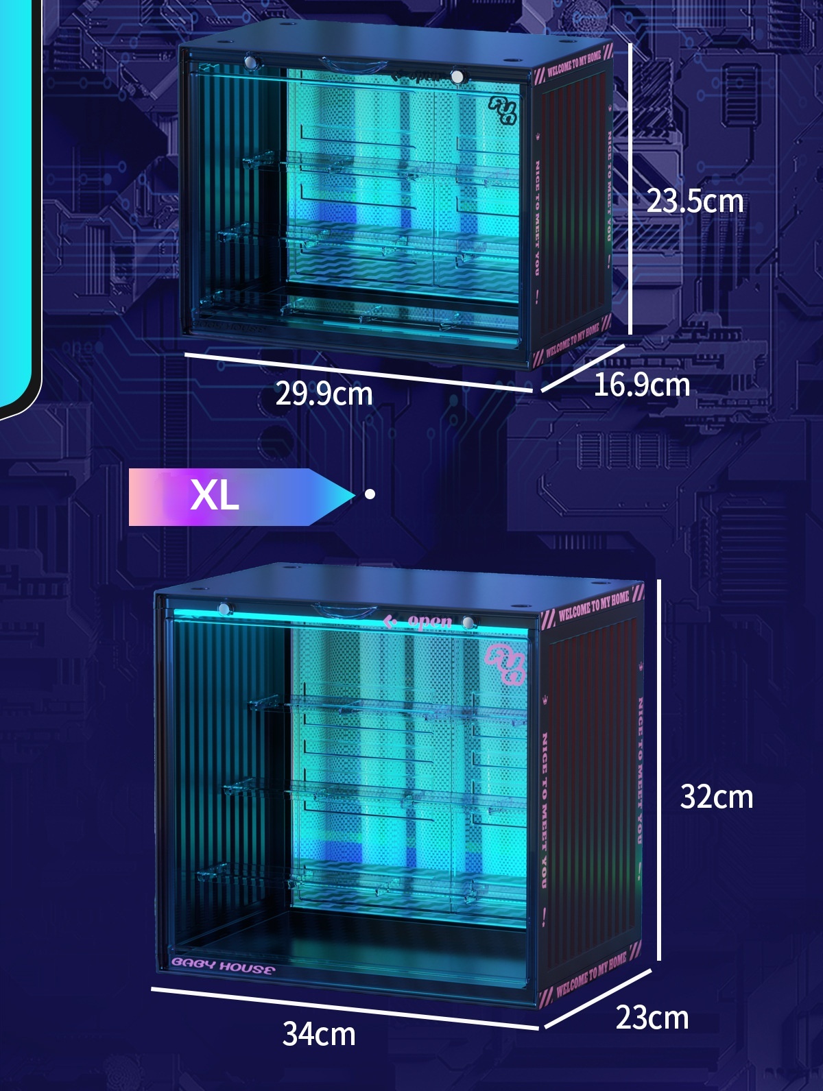 Acrylic Storage Display Rack