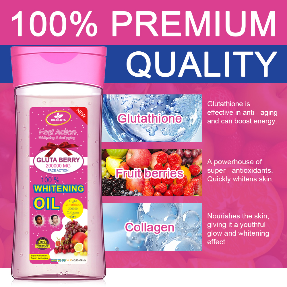 Glutathione Whitening Oil, 200ml, Body Oil