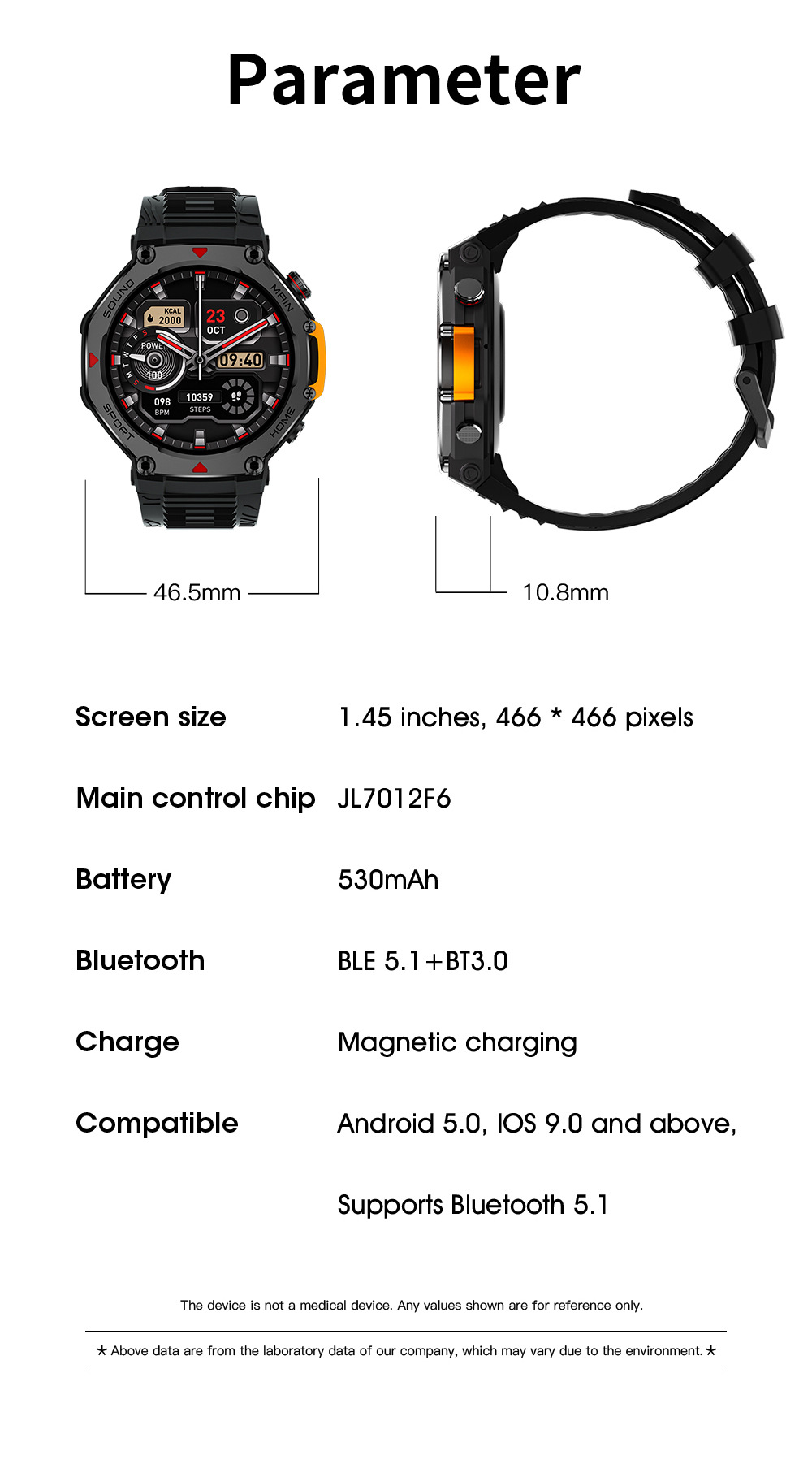 Water-Resistant Smartwatch