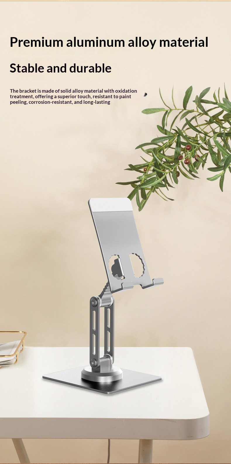 Aluminum Tablet and Phone Stand