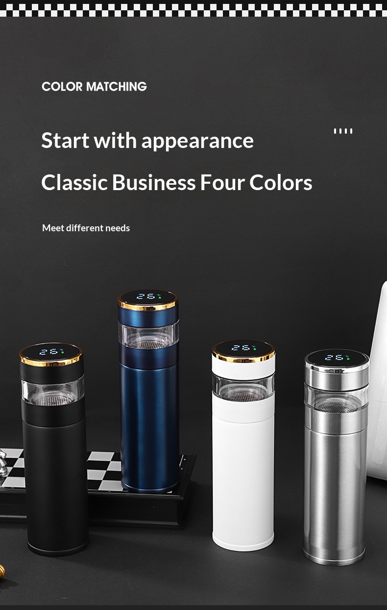 Smart Temperature-Display Insulated Mug