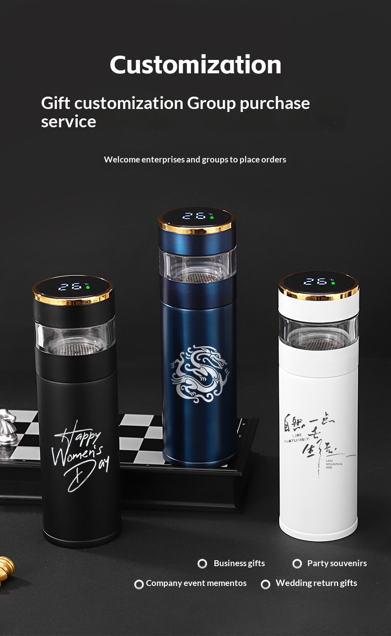 Smart Temperature-Display Insulated Mug