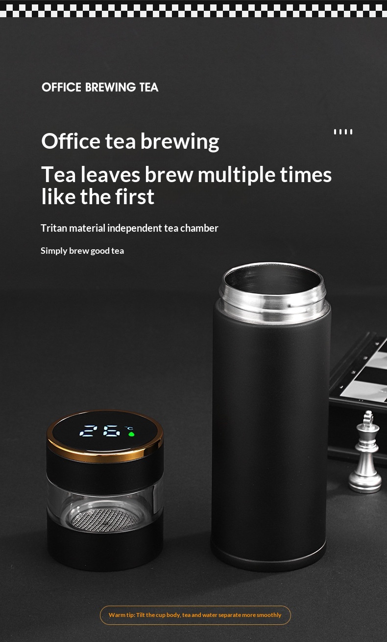 Smart Temperature-Display Insulated Mug