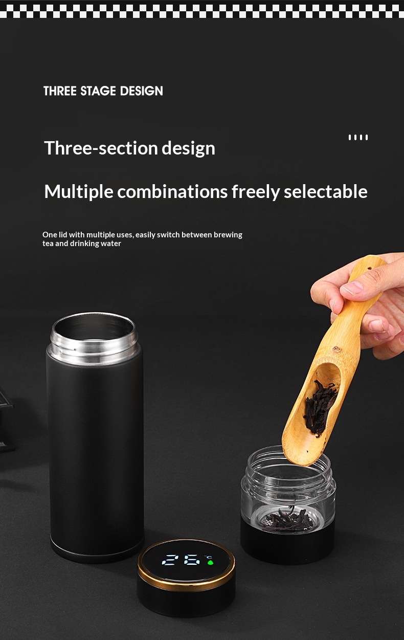 Smart Temperature-Display Insulated Mug