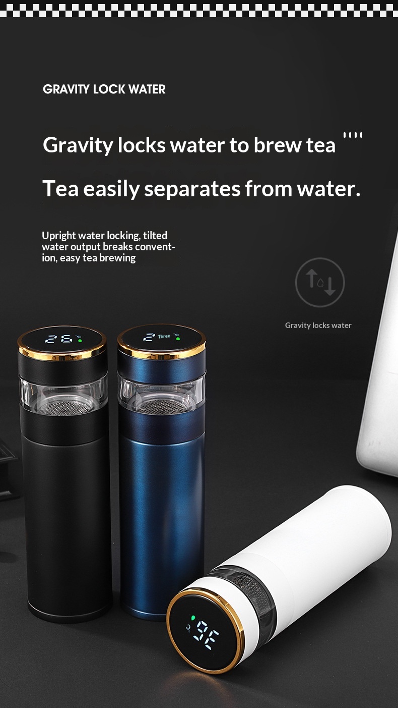 Smart Temperature-Display Insulated Mug