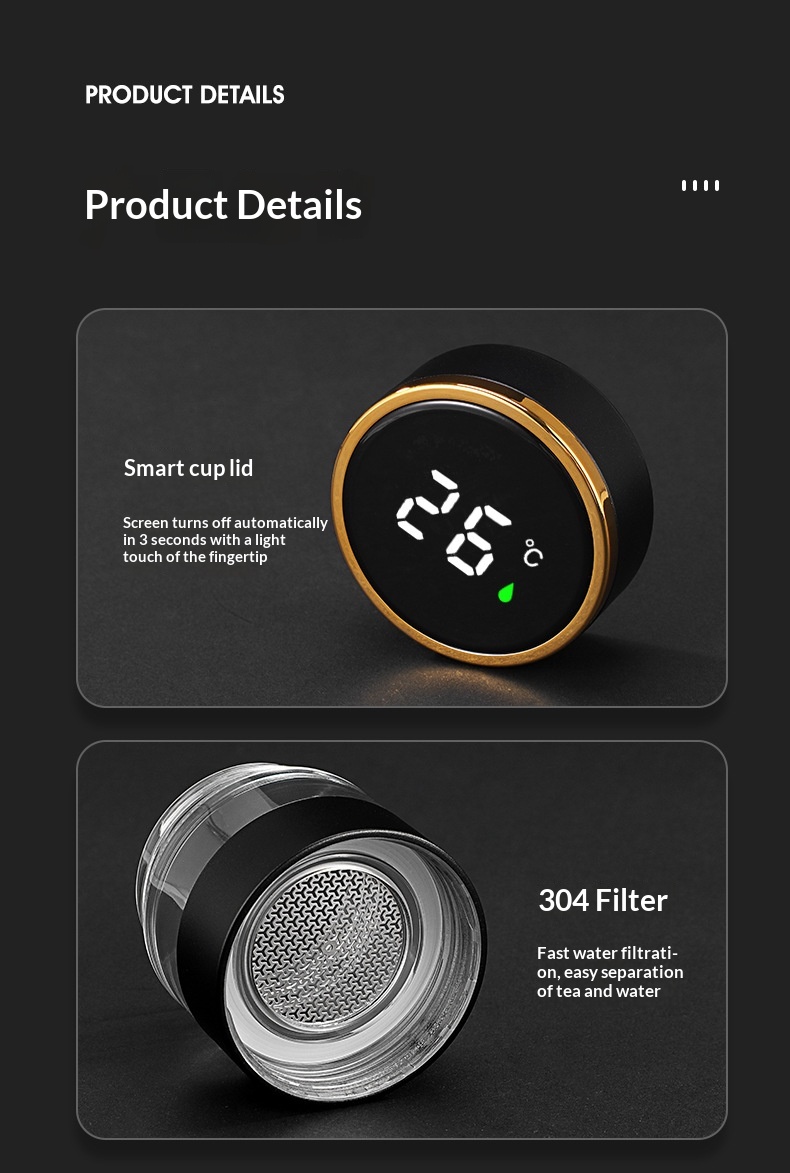 Smart Temperature-Display Insulated Mug