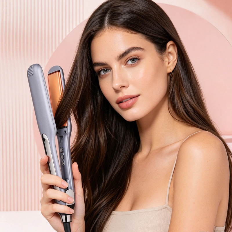 Ceramic Hair Straightener LCD Display
