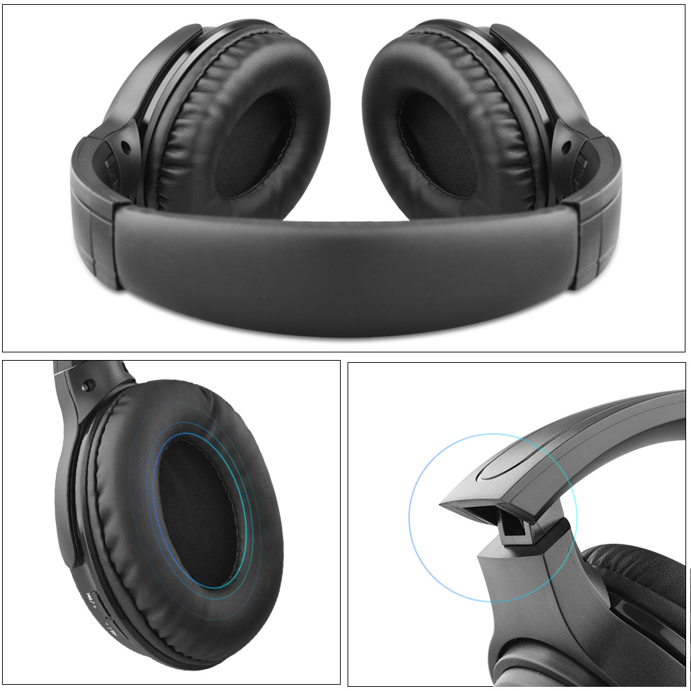 Wireless Headset Noise Cancelling Folding