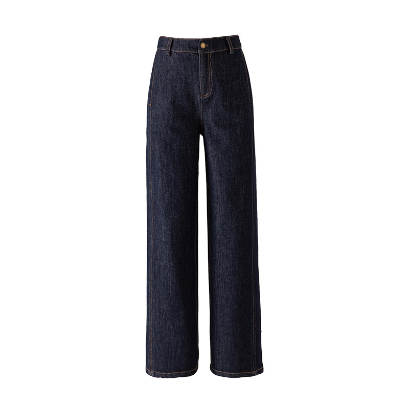 Womens Straight-Leg Denim Jeans