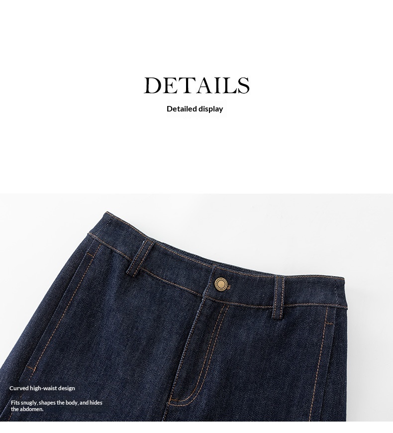 Womens Straight-Leg Denim Jeans
