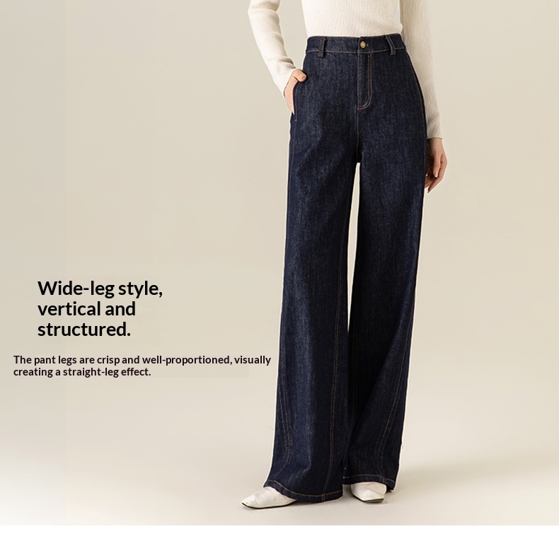 Womens Straight-Leg Denim Jeans