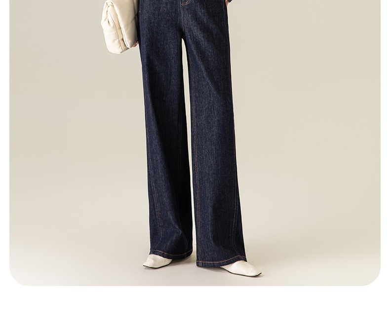 Womens Straight-Leg Denim Jeans