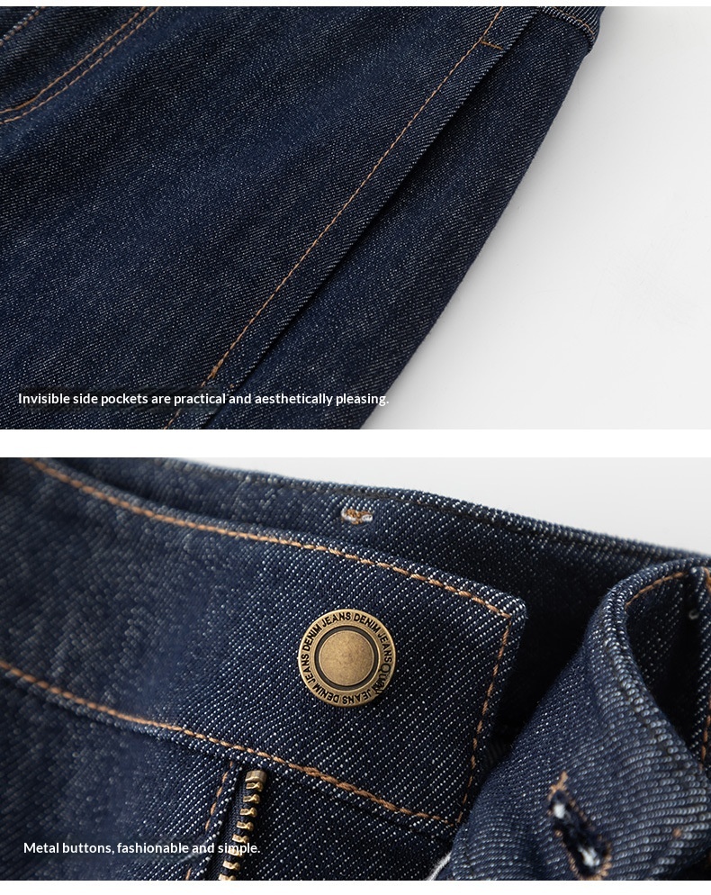 Womens Straight-Leg Denim Jeans