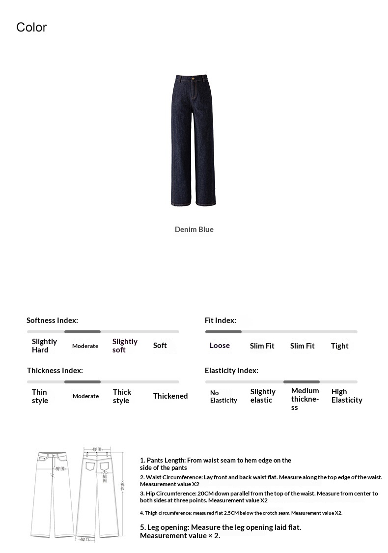 Womens Straight-Leg Denim Jeans