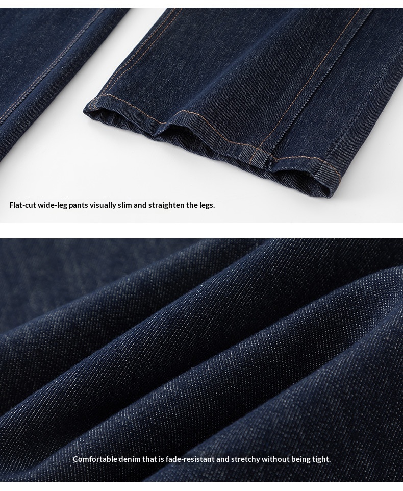 Womens Straight-Leg Denim Jeans