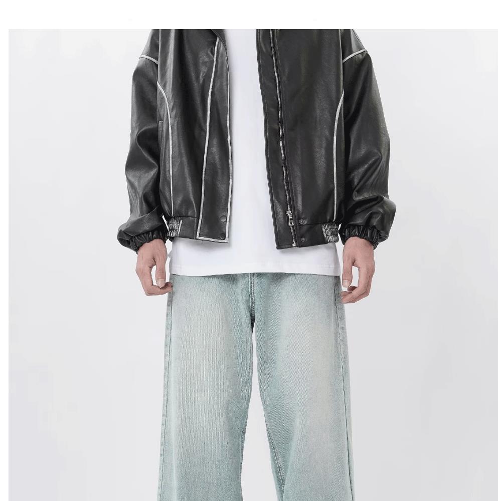 Mens Denim Trousers American Retro