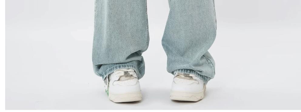 Mens Denim Trousers American Retro