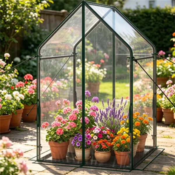 36' X 36' Portable Mini Greenhouse With PE Bottom