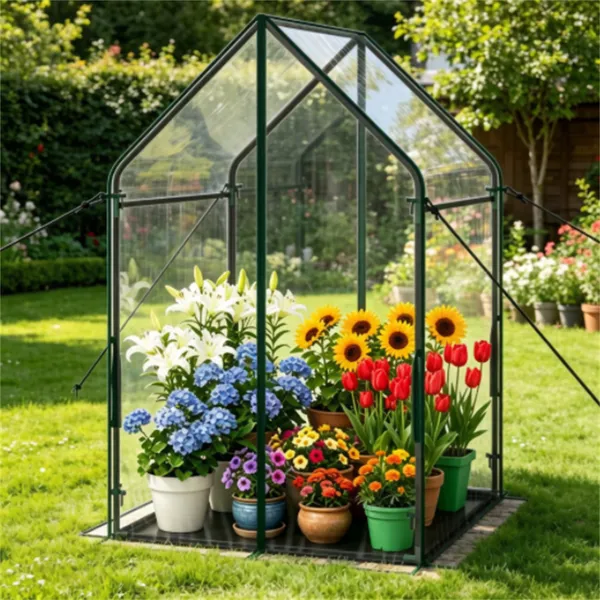 36' X 36' Portable Mini Greenhouse With PE Bottom