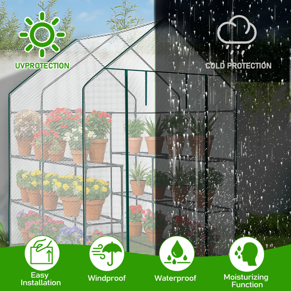 Mini Walk-in Greenhouse With PE Cover