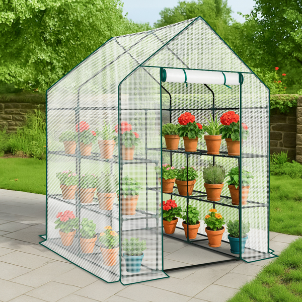 Mini Walk-in Greenhouse With PE Cover