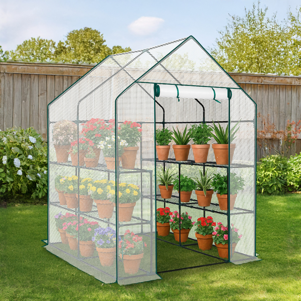 Mini Walk-in Greenhouse With PE Cover