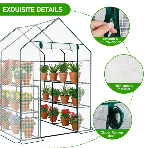 Mini Walk-in Greenhouse With PE Cover