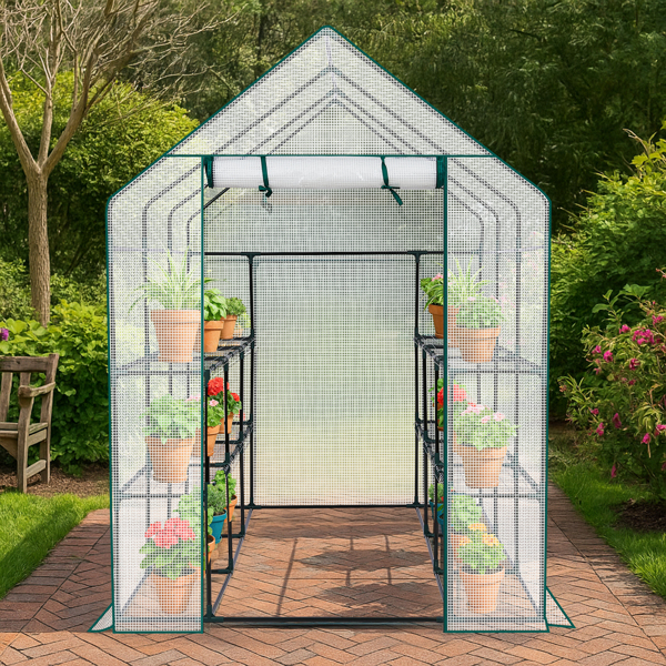 Mini Walk-in Greenhouse With PE Cover