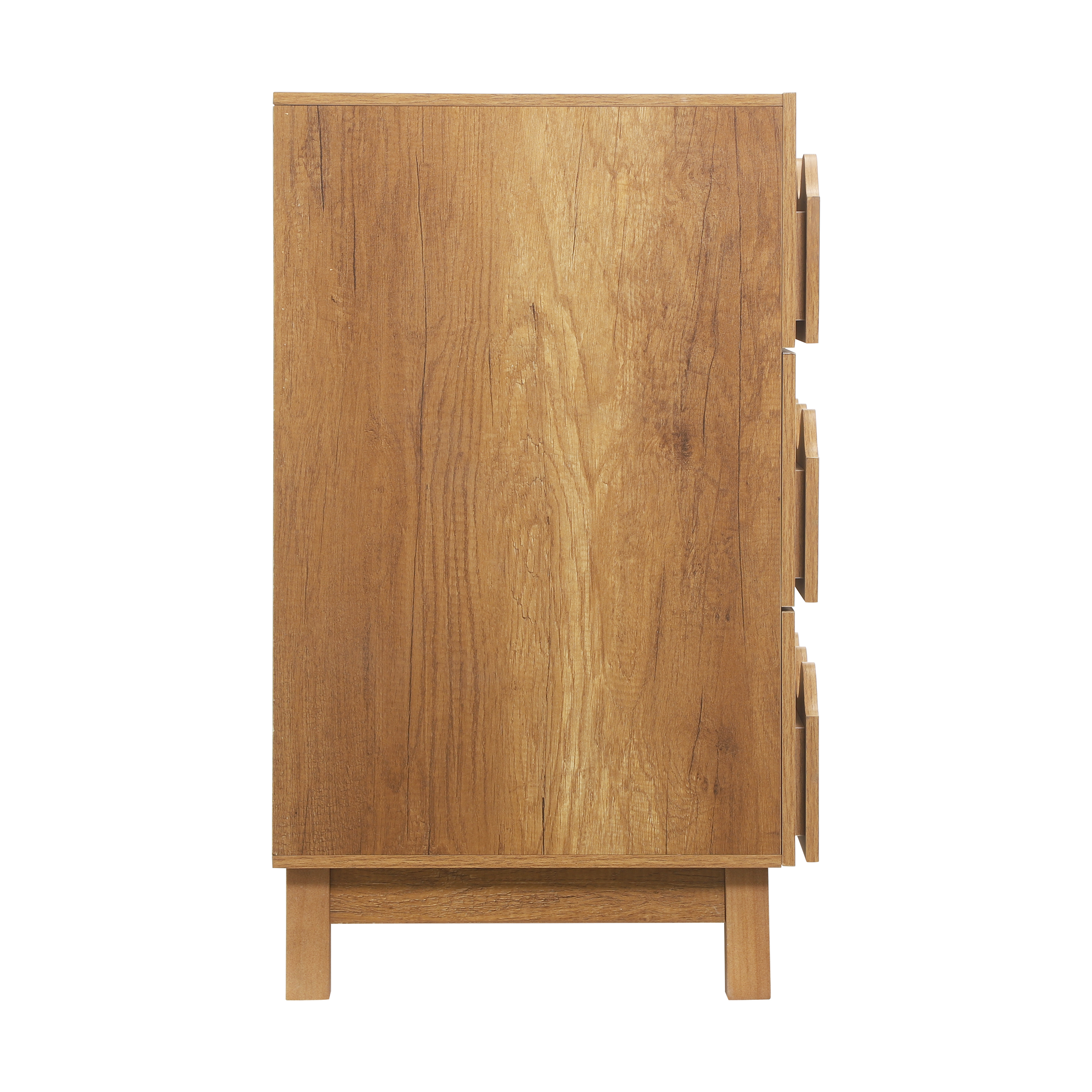 Modern Dresser Wave Front Natural Oak