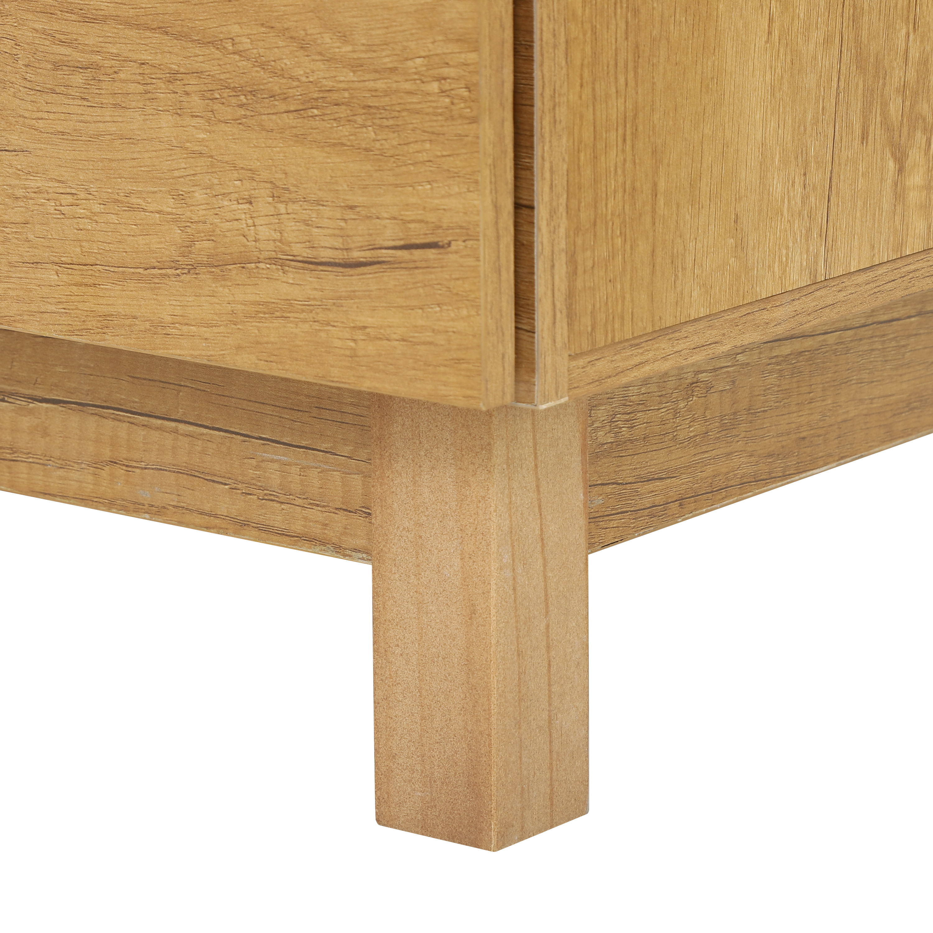 Modern Dresser Wave Front Natural Oak