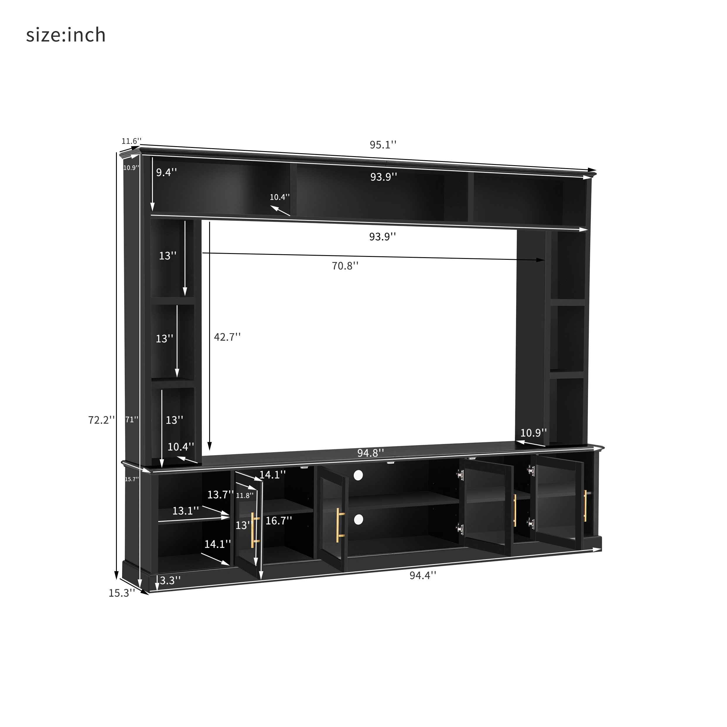 Entertainment Center Wall Unit